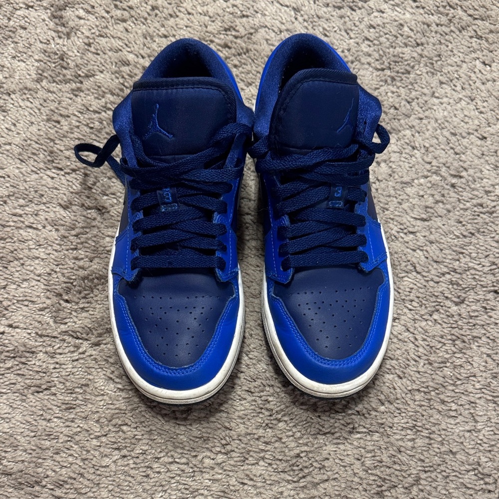 Women’s Nike Air Jordan 1 Low in Navy and Royal Blue